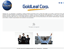 Tablet Screenshot of goldleafcorporation.com